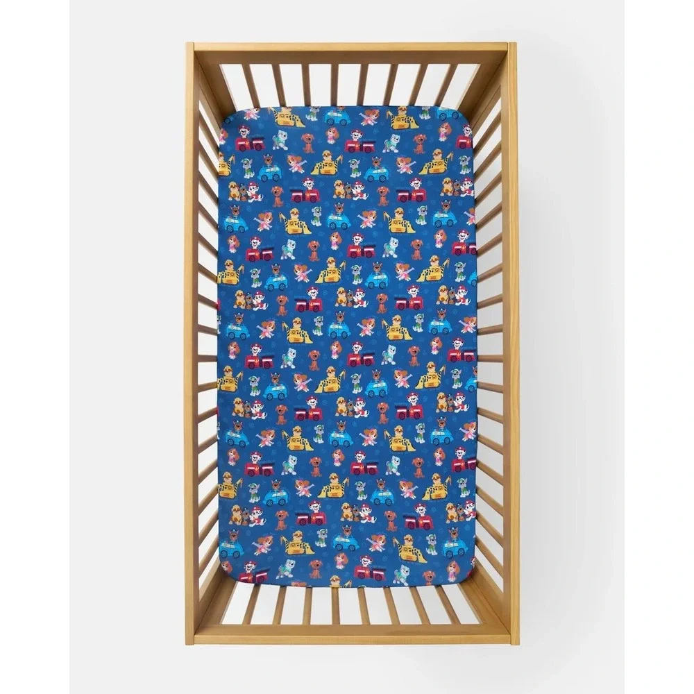 Little Sleepies Paw Patrol Adventure Bay Heroes Fitted Crib Sheet Bamboo NIP
